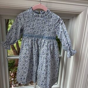 La Coqueta Blue and White Floral Dress Size 2